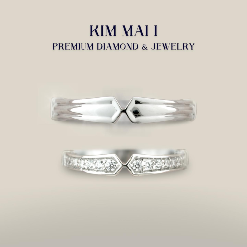 Nhẫn cưới kim cương tự nhiên - CR75002