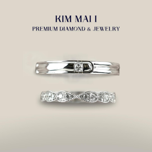 Nhẫn cưới kim cương tự nhiên - CR75003