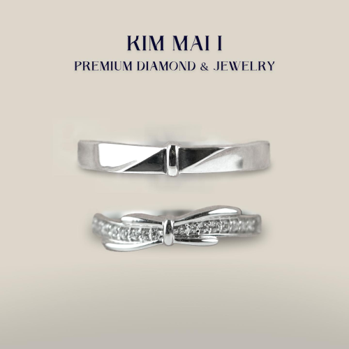 Nhẫn cưới kim cương tự nhiên CR75004