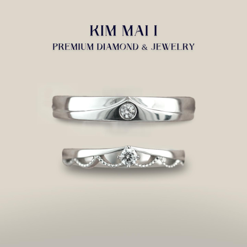 Nhẫn cưới kim cương tự nhiên - CR75005