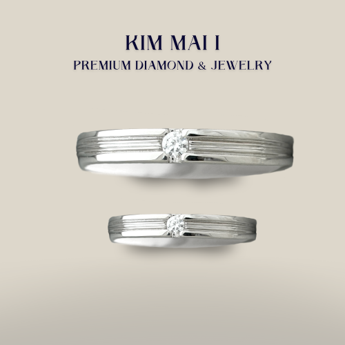 Nhẫn cưới kim cương tự nhiên - CR75016 