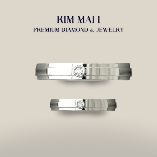 Nhẫn cưới kim cương tự nhiên - CR75017