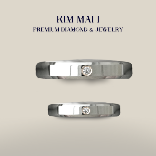 Nhẫn cưới kim cương tự nhiên - CR75018