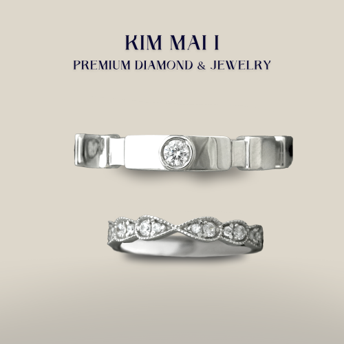 Nhẫn cưới kim cương tự nhiên - CR75019